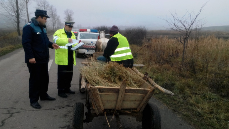 VASLUI. Carutasii din Pungesti, vizitati de politistii rutieri Imagine
