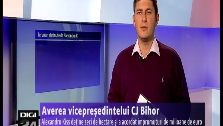 Vicepresedintele CJ Bihor Alexandru Kiss detine zeci de hectare si a acordat imprumuturi de milioane de euro Imagine