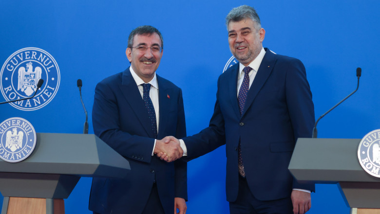 Vicepresedintele Turciei a venit in vizita oficiala in Romania si s-a intalnit cu Marcel Ciolacu Imagine