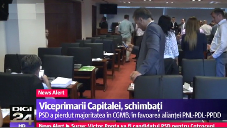 Viceprimarii Capitalei, schimbati. PSD a pierdut majoritatea in Consiliul General in favoarea PNL-PDL-PPDD Imagine