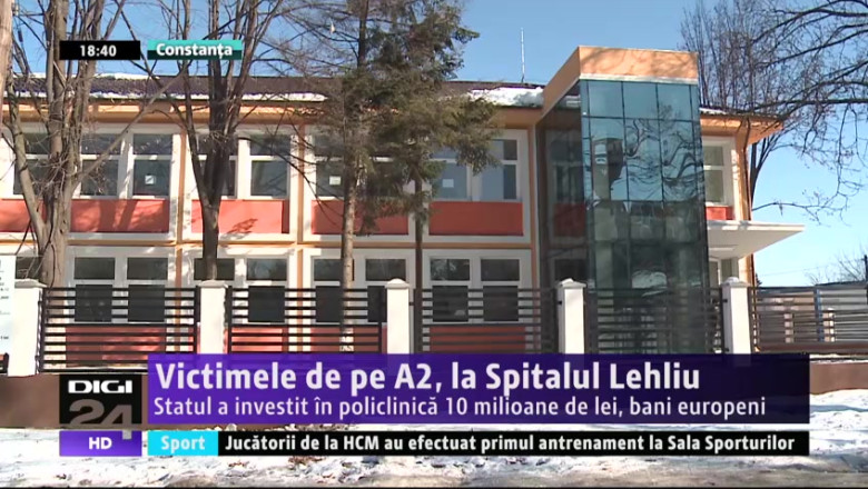 Victimele de pe A2, tratate la Spitalul Lehliu. Investitia este de 10 milioane de lei si este realizata din bani europeni Imagine