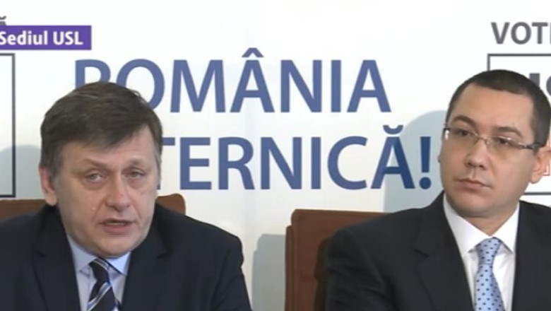 Victor Ponta: Crin Antonescu este candidatul USL la alegerile prezidentiale  Imagine
