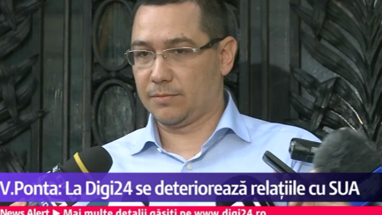Victor Ponta, despre avertismentul senatorilor americani: „La Digi24 se deterioreaza relatiile” cu SUA Imagine