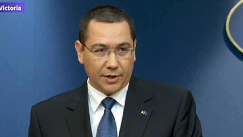 Victor Ponta: Imi dau demisia din functia de premier daca mi-o va cere presedintele Iohannis Imagine