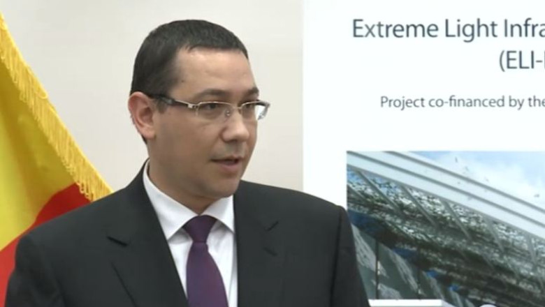 Victor Ponta, la Magurele: Oameni din afara au mai multa incredere in Romania decat avem noi Imagine