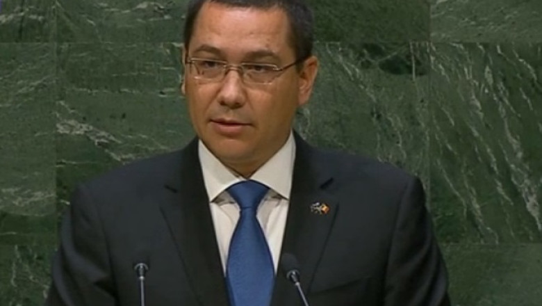 Victor Ponta la ONU: Respingem orice forma de presiuni asupra statelor din Europa de Est care vor sa adere la UE Imagine