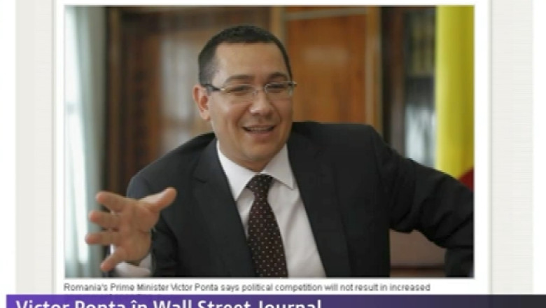 Victor Ponta, promisiune in Wall Street Journal: Presiunile electorale nu vor creste cheltuielile publice Imagine