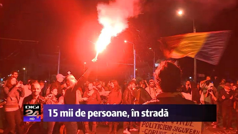 VIDEO A 22-a zi de manifestatii si al treilea mars in Capitala pentru Rosia Montana. Primele incidente Imagine