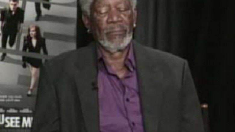 VIDEO. Actorul Morgan Freeman a adormit in timpul unui interviu televizat Imagine
