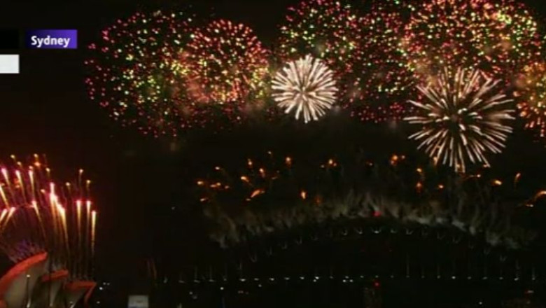 VIDEO. Australienii au intrat in 2015. 1,5 milioane de oameni au asistat la focul de artificii din Sydney Imagine