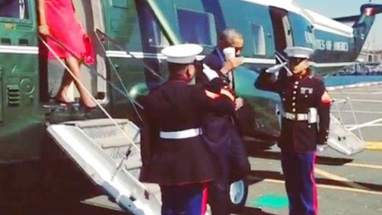 VIDEO. Barack Obama i-a jignit pe puscasii marini Imagine