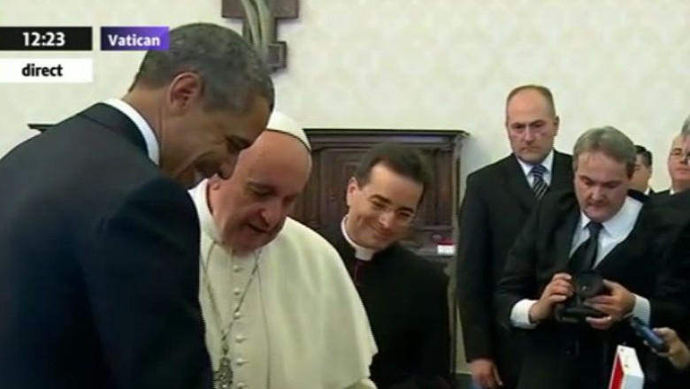 VIDEO. Barack Obama, in audienta la Papa Francisc Imagine