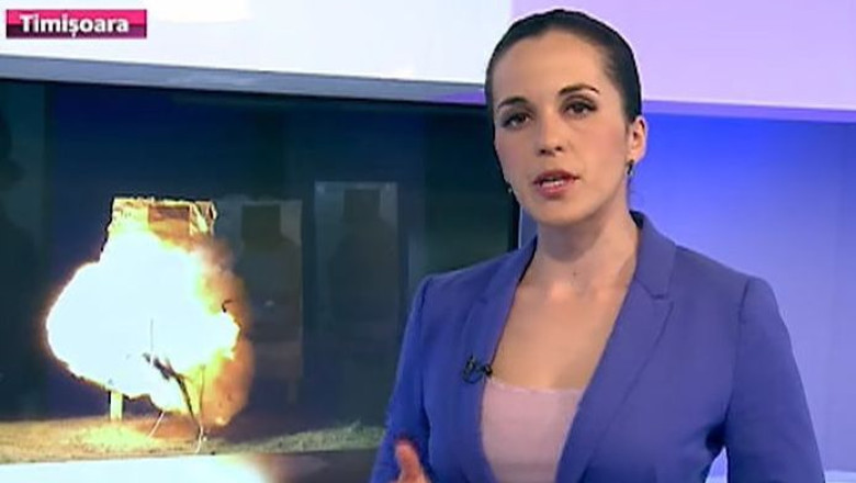 VIDEO Bomba teroristului din Arad, detonata in poligon. Explozia a fost inregistrata cu o camera video speciala Imagine