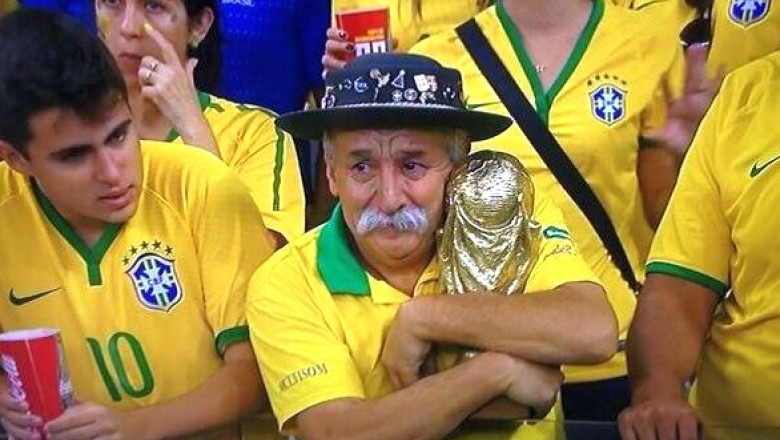 VIDEO Cel mai rusinos scor din istoria Cupei Mondiale (Brazilia-Germania 1-7), in topul glumelor anului pe Twitter #worldcup Imagine
