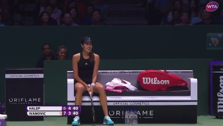VIDEO. Cele mai frumoase momente de la meciul Halep - Ivanovici. Schimbul care a trimis-o pe sarboaica direct pe banca Imagine