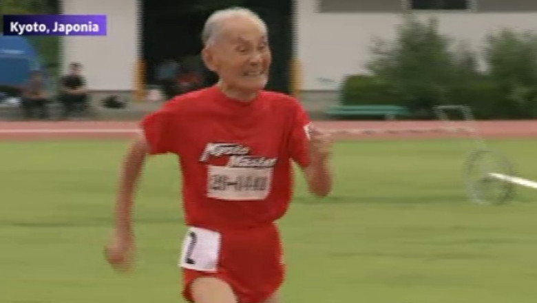 VIDEO: Competitia bunicilor la atletism. Cel mai batran participant are 103 ani Imagine