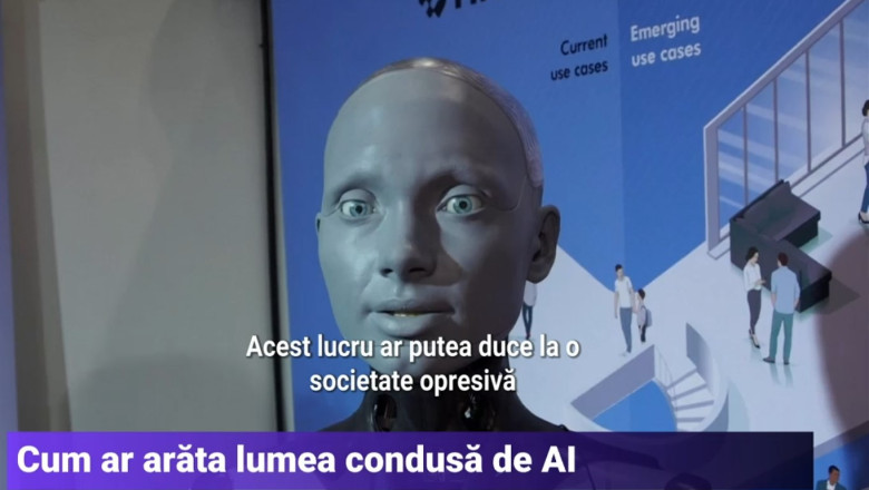 VIDEO Cum ar arata lumea condusa de AI? Raspunsul unui robot umanoid Imagine