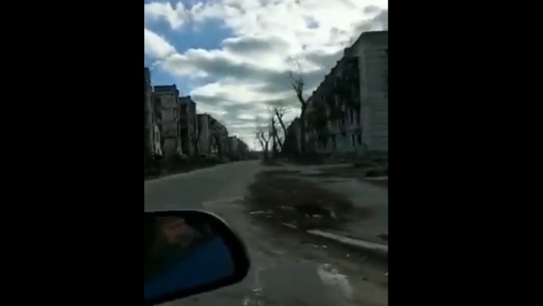 VIDEO. Cum arata orasul Severodonetk, transformat in ruine de armata lui Putin Imagine