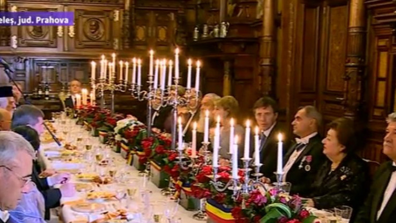 VIDEO. Dineu in onoarea Regelui Mihai, la Castelul Peles Imagine