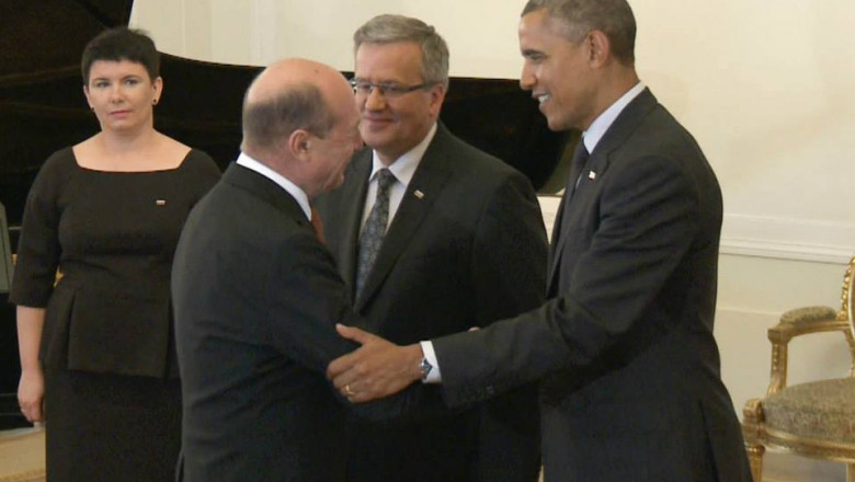 VIDEO. Discutia dintre Traian Basescu si Barack Obama, la Varsovia Imagine