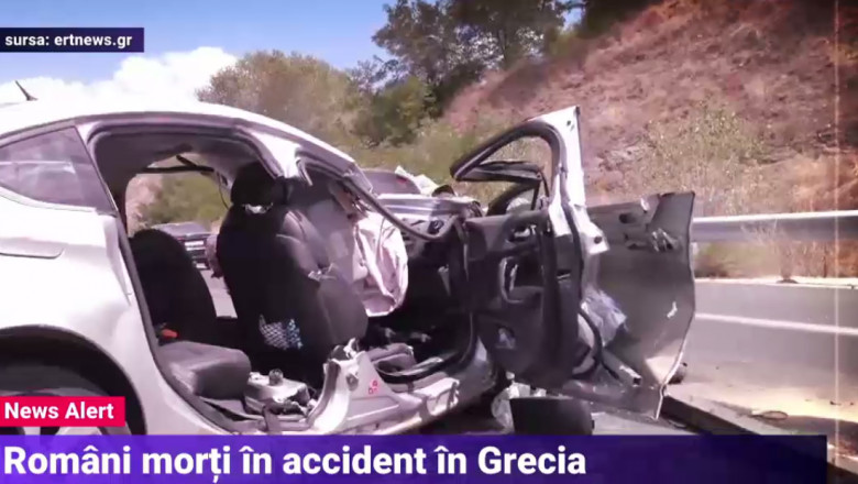 VIDEO. Doi copii romani au fost grav raniti in Grecia, intr-un accident. Parintii lor au murit Imagine