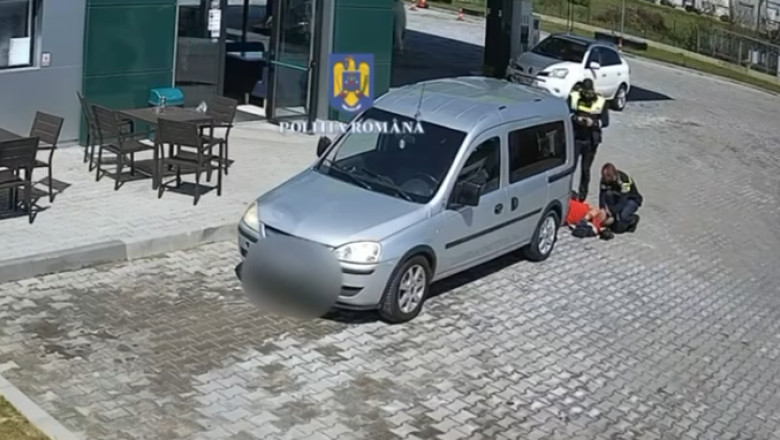 VIDEO. Doi politisti au salvat viata unui barbat caruia i s-a facut rau in parcarea unei benzinarii Imagine