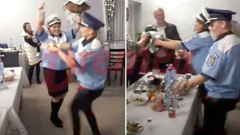 VIDEO Doua femei au dansat „gaina” in uniforma de politie, la o petrecere. IPJ Vaslui a deschis o ancheta Imagine