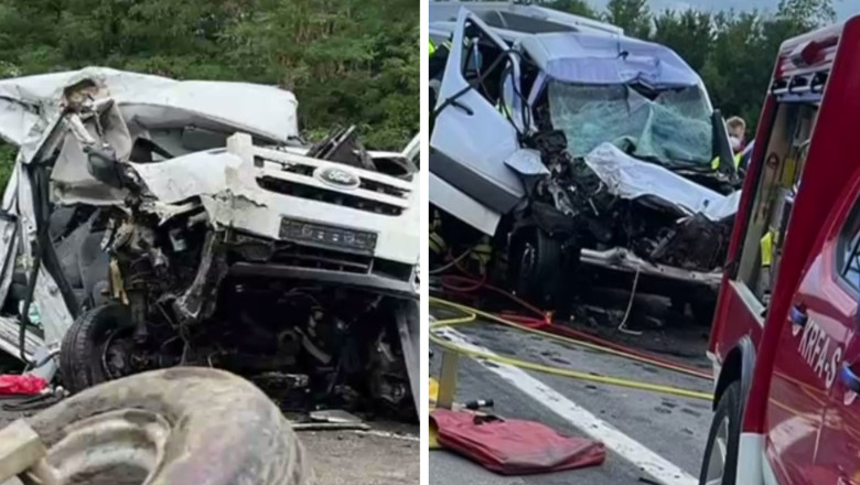 VIDEO. Doua microbuze din Romania, implicate in accidente grave in Ungaria si Austria. Doua persoane au murit, 14 au fost ranite Imagine