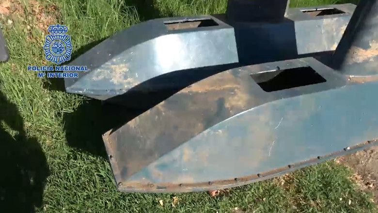 VIDEO. Drone submarine care pot transporta pana la 200 de kilograme de droguri au fost confiscate de politistii spanioli Imagine