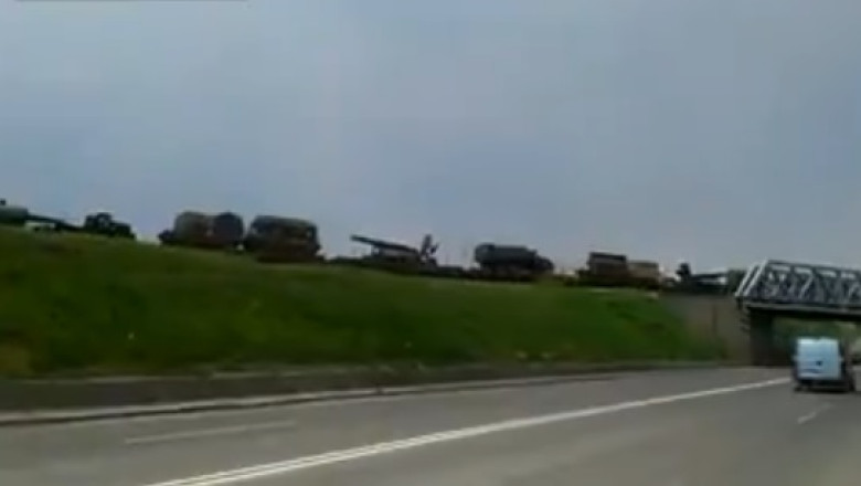 VIDEO. Echipament militar transportat cu trenul la Constanta Imagine