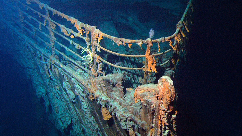 VIDEO Epava celebrului Titanic. Au fost facute publice cele mai clare imagini cu nava aflata pe fundul Atlanticului Imagine