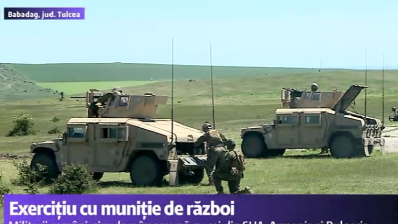 VIDEO. Exercitii cu munitie reala la Babadag Imagine