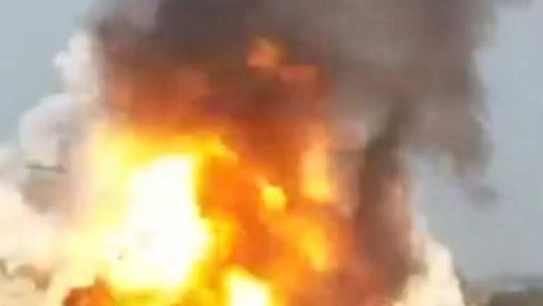 VIDEO. Explozie in Bulgaria. Doua vagoane-cisterna pline cu propan au sarit in aer Imagine