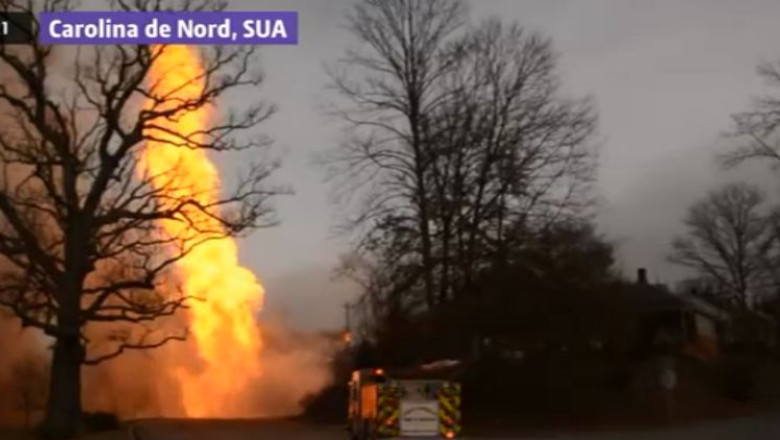 VIDEO. Explozie puternica in SUA, la o conducta de gaze Imagine