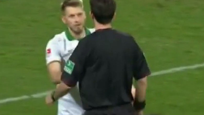 VIDEO. Fair-play in Bundesliga. Un jucator al lui Werder Bremen a recunoscut ca nu a fost faultat. Arbitrul dictase penalty Imagine