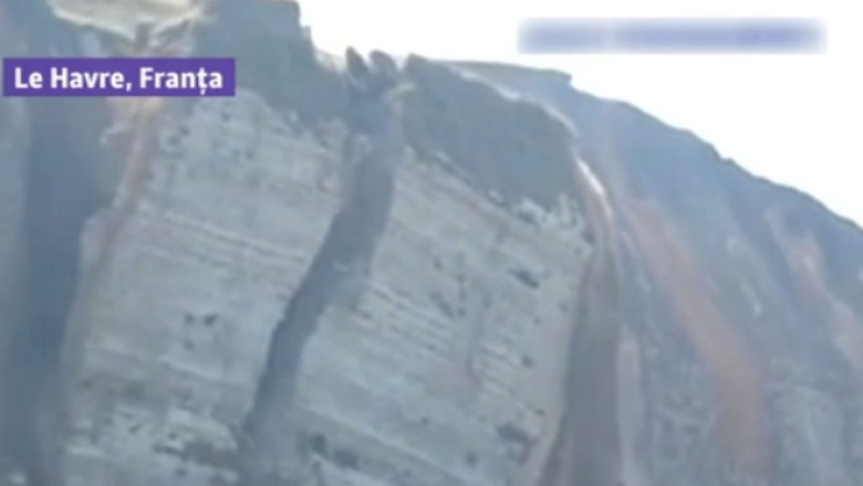VIDEO. Faleza surpata in Franta. 30.000 de tone de roca s-au prabusit in Canalul Manecii Imagine