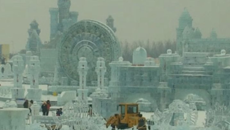 VIDEO. Festivalul Ghetii si Zapezii se deschide in orasul Harbin, din China Imagine