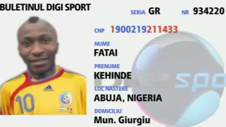 VIDEO. Fotbalistul Kehinde Fatai, pregatit pentru a obtine cetatenia romana Imagine