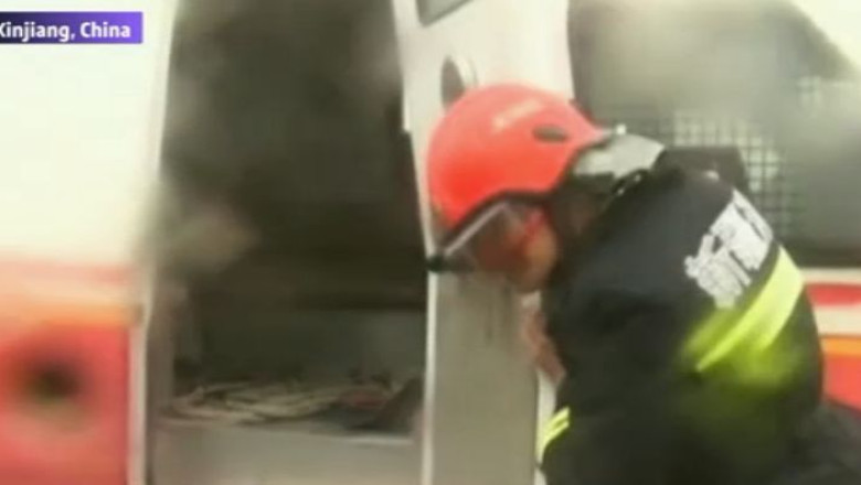 VIDEO. Furtuna de nisip in vestul Chinei Imagine