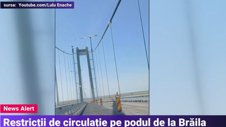VIDEO. „Golden Gate”-ul romanesc a intrat in reparatii, la nici doua luni de la inaugurare. Se circula cu restrictii Imagine