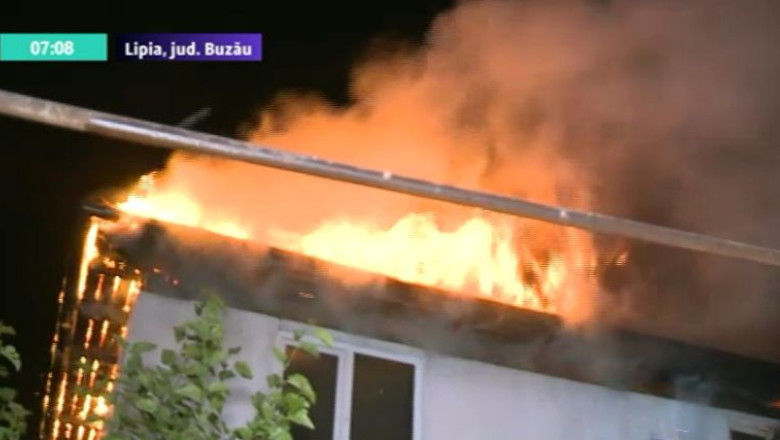 VIDEO. Han de langa Buzau, in flacari. Incendiul a fost stins dupa trei ore Imagine