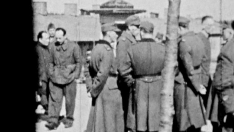 VIDEO. Imagini inedite filmate de detinuti intr-un lagar german din al Doilea Razboi Mondial Imagine