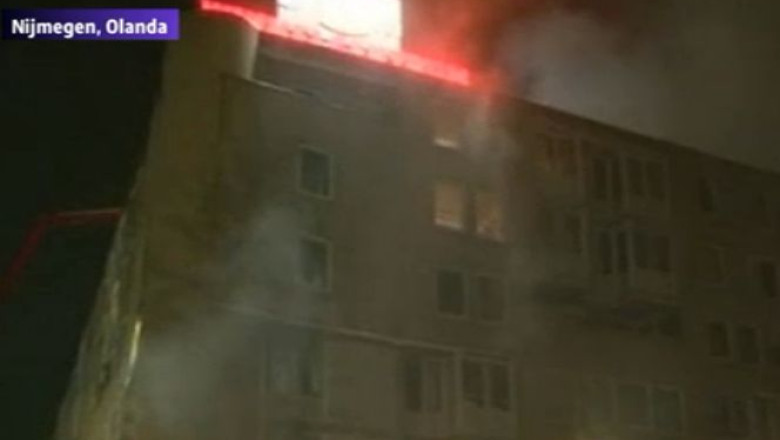 VIDEO. Incendiu intr-un bloc din Olanda: 40 de raniti Imagine