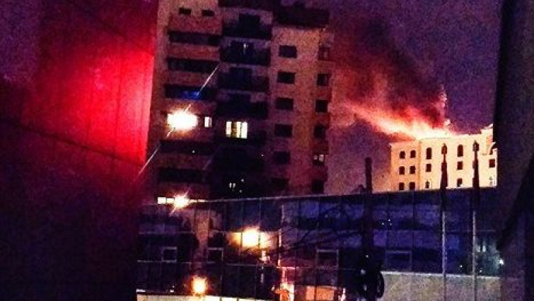 VIDEO. Incendiu la un hotel din nordul Capitalei Imagine