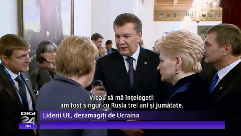 VIDEO Incoltit la Vilnius. Presedintele Lituaniei catre Viktor Ianukovici: „Noi am stat o iarna in frig din cauza Rusiei. Am rezistat” Imagine