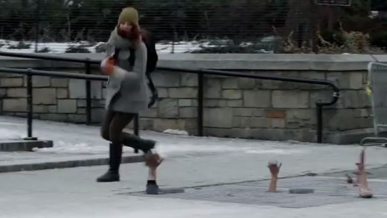 VIDEO. Invazia zombi, farsa a unui canal de televiziune pentru promovarea unui serial Imagine