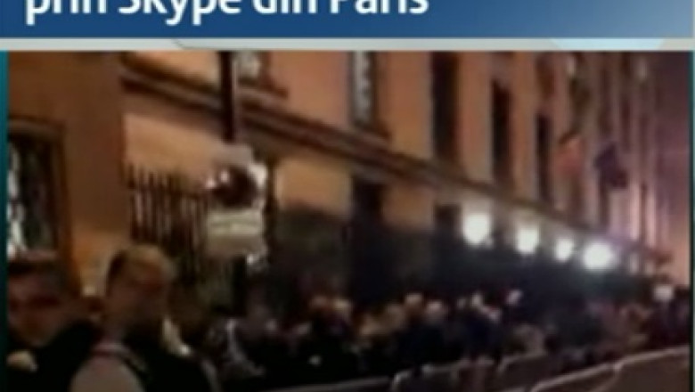 VIDEO. La Paris, romanii stau deja la coada sa voteze, desi sectiile nu s-au deschis Imagine