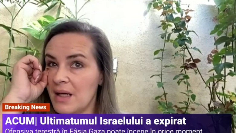 VIDEO. Marturia unei romance din Israel: „Amenintarile sunt din toate directiile. Si noi am fost bombardati” Imagine
