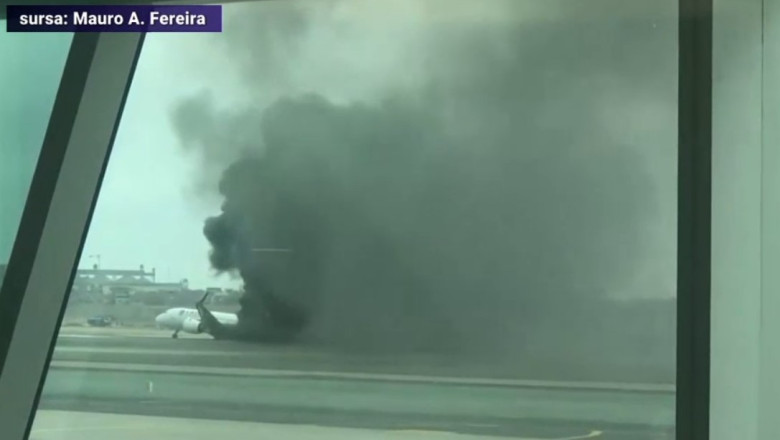 VIDEO Masina de pompieri spulberata de un avion in Peru. Doi oameni au murit pe loc, iar altul este grav ranit Imagine