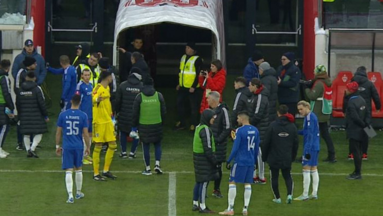 VIDEO. Meciul Sepsi OSK Sf. Gheorghe - FC U Craiova, oprit definitiv dupa 26 de minute, din cauza scandarilor suporterilor Imagine